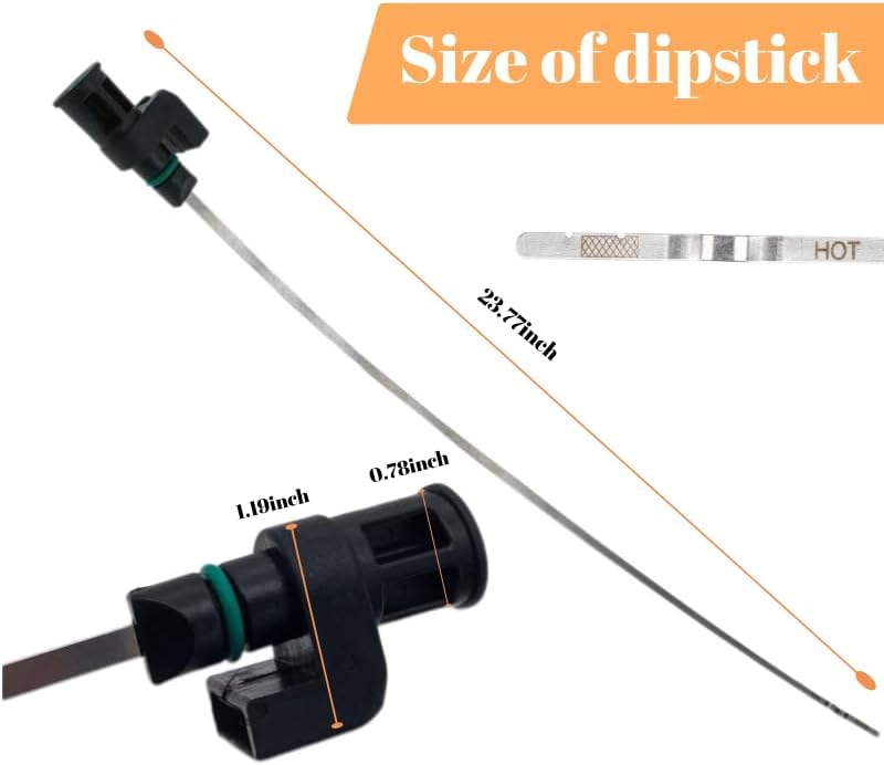 Engine Dancer Transmission Dipstick Oil Level Dipstick Compatible with Nissan Altima 2007-2018 Rogue 2.0 2017-2019 Rogue 2.5 2015-2023 Rogue Sport 2017-2022 Sentra 2017-2019 Replace 31086-JA00A, 31086-JA000 - Image 5